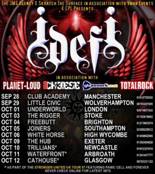 I-DEF-I announce UK tour